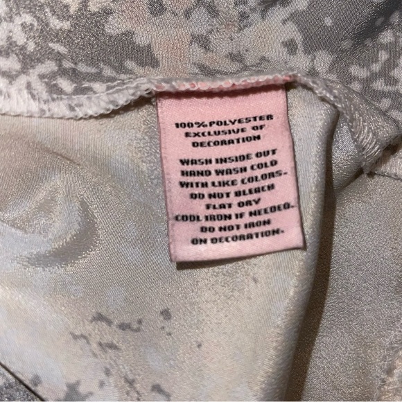 Juicy Couture Cold Shoulder Speckled V-Neck Balloon Sleeve Blouse Women’s Medium - Picture 7 of 8